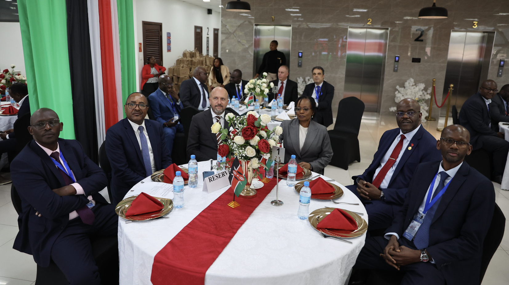 the kenyan delegation during the lunch reception where Kenya announced its bid for the position 