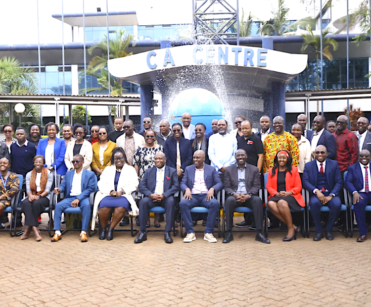 A group photo of the participants who attended the forum held at CA Centre 